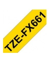 Taśma Brother 36mm BLACK  ON YELLOW FLEXIBLE ID - nr 32