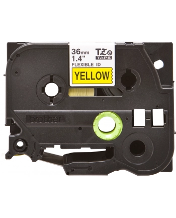 Taśma Brother 36mm BLACK  ON YELLOW FLEXIBLE ID nr 1