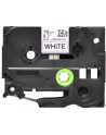 Taśma Brother 18mm BLACK  ON WHITE NON LAMINATED - nr 16