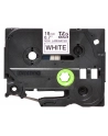 Taśma Brother 18mm BLACK  ON WHITE NON LAMINATED - nr 23