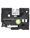 Taśma Brother 18mm BLACK  ON WHITE NON LAMINATED - nr 24