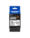 Taśma Brother 18mm BLACK  ON WHITE ADHESIVE TAPE - nr 52