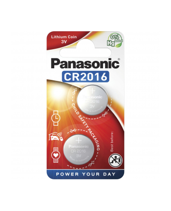 Bateria Panasonic CR2016 | 2 szt. | blister