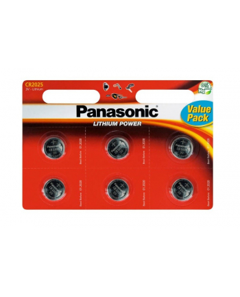 Bateria Panasonic CR2025 | 6 szt. | blister nr 1