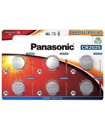 Bateria Panasonic CR2025 | 6 szt. | blister nr 2