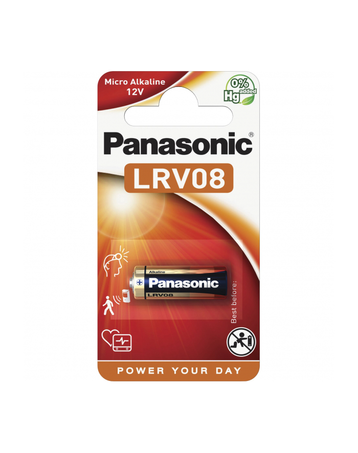 Bateria Panasonic LRV08 | 1 szt. | blister główny