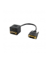 4World Adapter DVI-D [M] (24+1) > HDMI [F] + DVI-D [F] (24+1), czarny - nr 2