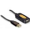 PRZEDŁUŻACZ USB AM-AF 2.0 10M AKTYWNY BLACK DELOCK - nr 37