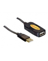 PRZEDŁUŻACZ USB AM-AF 2.0 10M AKTYWNY BLACK DELOCK - nr 40