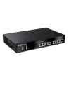 D-LINK DWC-1000, Wireless Controller, 2 10/100/1000 BASE-T Gigabit Ethernet Option Ports, 4 10/100/1000 BASE-T Gigabit Ethernet LAN Ports, 2 USB 2.0 Ports, 1 RJ-45 External Console port, Compatible Managed APs DWL-8600AP, DWL-6600AP, DWL-3600AP, Comp - nr 1