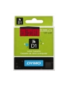 Taśma Dymo D1 - 12 mm x 7 m  czarny / czerwony - nr 10