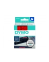 Taśma Dymo D1- 9mm x 7m czarny/czerwony - nr 29