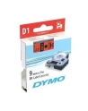 Taśma Dymo D1- 9mm x 7m czarny/czerwony - nr 37