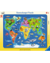 RAVEN. 30 EL. Mapa Świata ze zwierzętami - nr 8