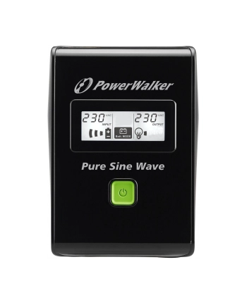 Power Walker UPS Line-Interactive 600VA 3x IEC C13, PURE SINE, RJ11/RJ45,USB,LCD nr 2