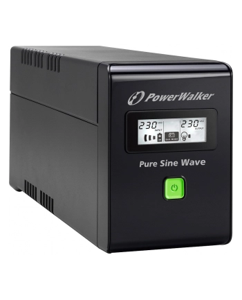 Power Walker UPS Line-Interactive 800VA 3x IEC C13, PURE SINE, RJ11/RJ45,USB,LCD nr 2