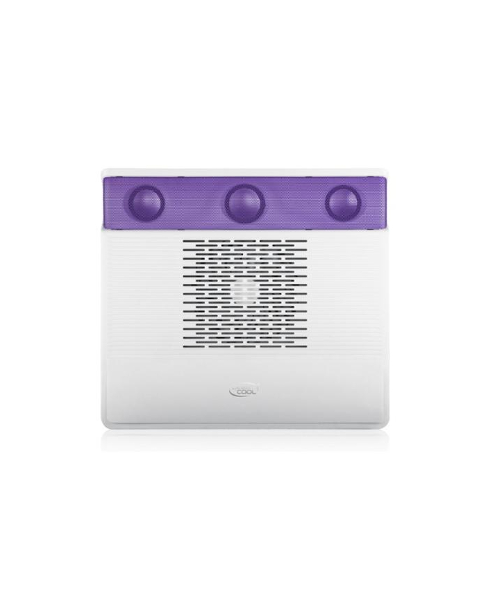 Deepcool notebook cooler M3 up to 15,6'' nb with 2.1-channel speakers, 1x140 mm fan, purple główny