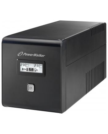 Power Walker UPS Line-Interactive 1000VA 2x SCHUKO, 2x IEC, RJ11/RJ45, USB, LCD