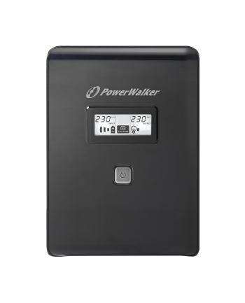Power Walker UPS Line-Interactive 1500VA 2x SCHUKO, 2x IEC, RJ11/RJ45, USB, LCD