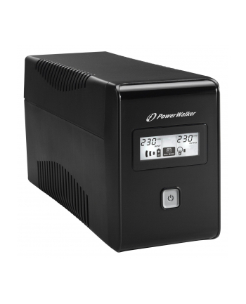 Power Walker UPS Line-Interactive 650VA 2x SCHUKO, RJ11, USB, LCD