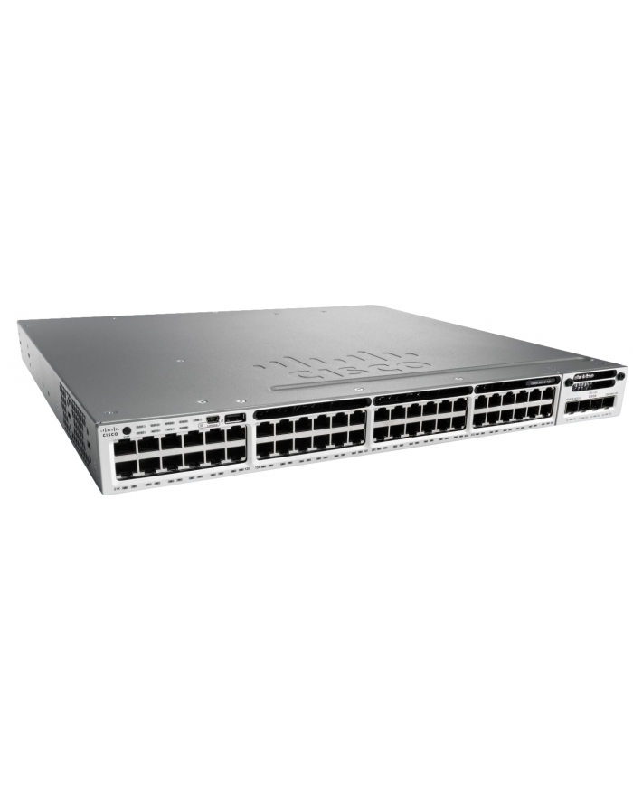 Cisco Catalyst 3850 48 Port 10/100/1000 Data, 350W AC PS, LAN Base główny