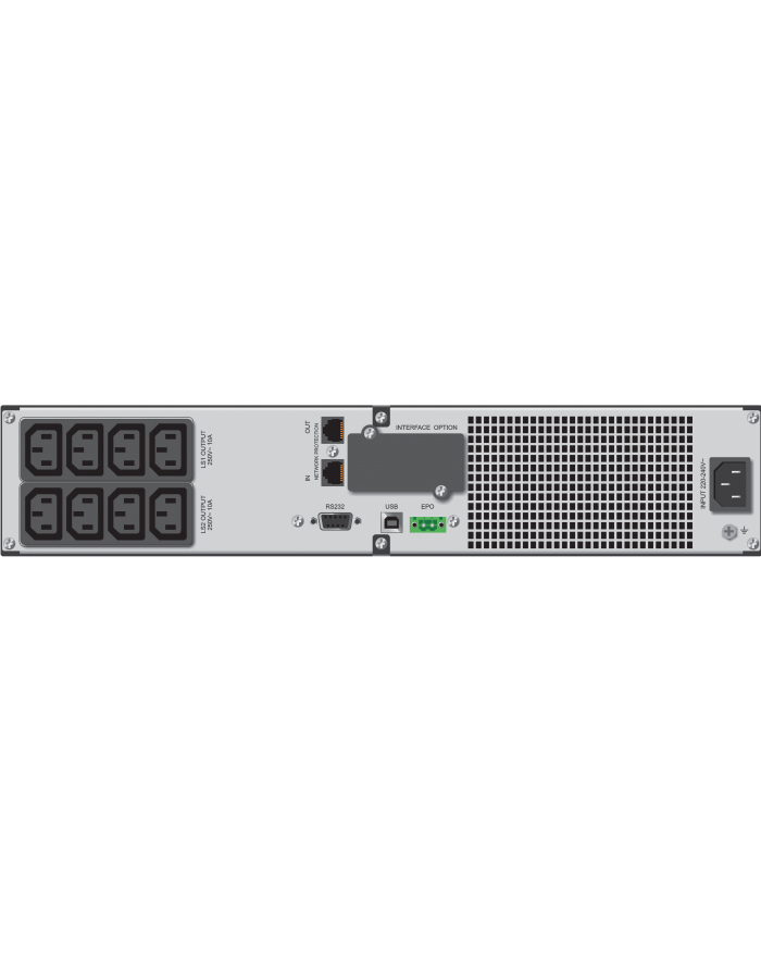 UPS POWER WALKER LINE-I 1000VA 8xIEC RJ/USB/RS LCD 19'' 2U główny