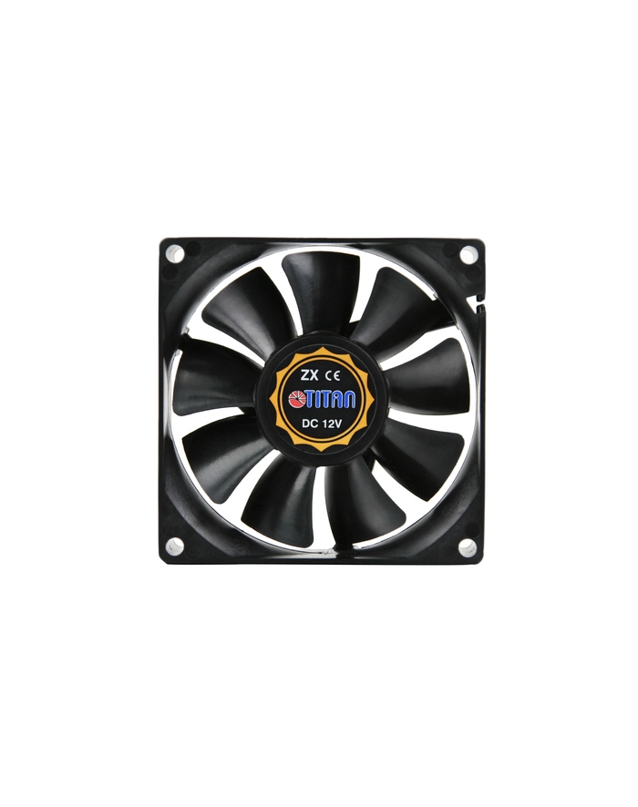 TITAN WENTYLATOR DO ZASILACZA/OBUDOWY 80X80X25MM 12V ŁOŻYSKO Z-BEARING główny
