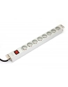 Listwa zasilająca PDU 19'''', 1U, 8 gniazd 2P+Z, 16A, 4000W aluminiowa, wyłącznik, 1,8m - nr 4