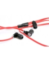 MAGICSOUND DS-2 - SŁUCHAWKI DOUSZNE Z MIKROFONEM, CZARNO-CZERWONE - nr 6