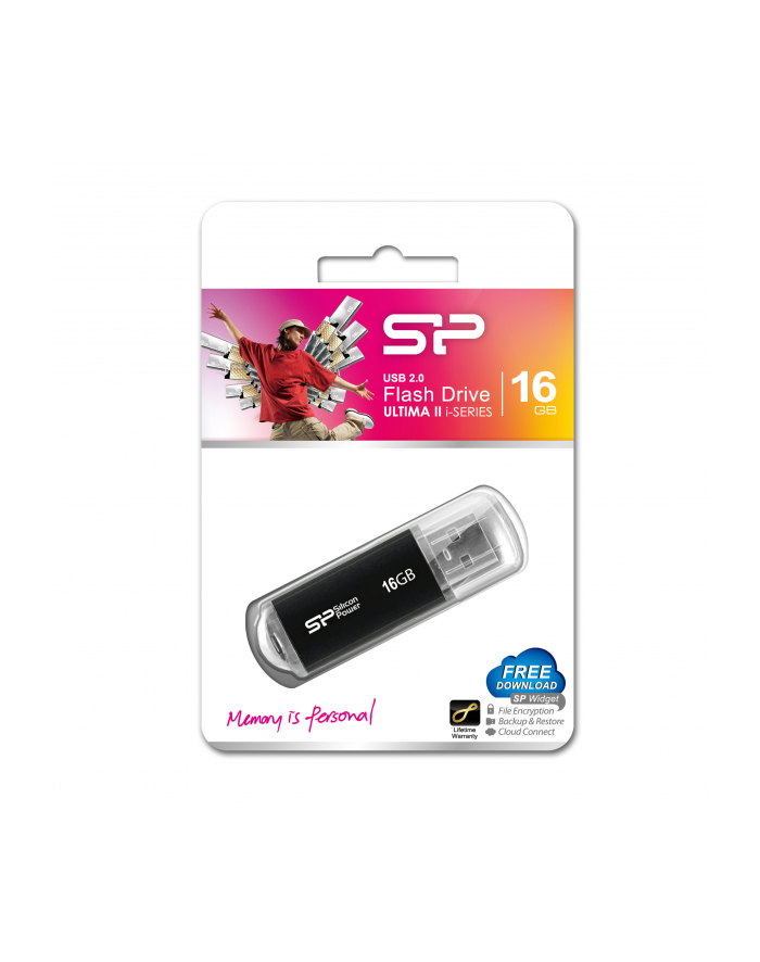 ULTIMA II-I SERIES 16GB USB 2.0 LED/BLACK/ALUMINIUM główny