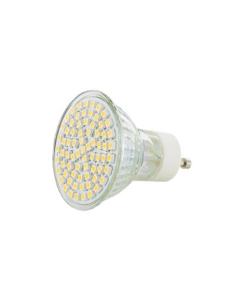 Whitenergy żarówka LED | GU10 | 72 SMD3528| 3.5W| 230V| ciepła biała| refl. MR16 nr 1