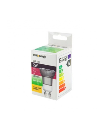 Whitenergy żarówka LED | GU10 | 12 SMD5050 | 2W | 230V| ciepła biała| refl. MR11 nr 1