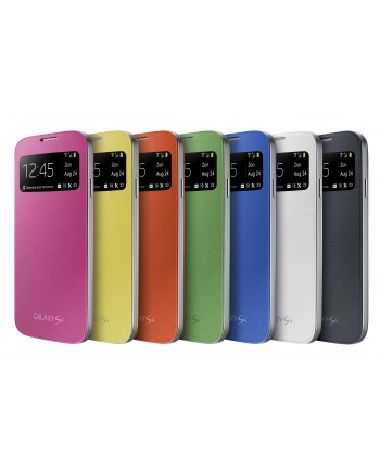 SAMSUNG ETUI FLIP CASE Z OKIENKIEM GALAXY S4 BIAŁE nr 1