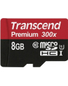 Transcend karta pamięci Micro SDHC 8GB Class 10 UHS-I +adapter SD - nr 17