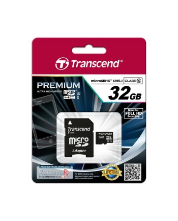 Transcend karta pamięci Micro SDHC 32GB Class 10 UHS-I +adapter SD nr 2