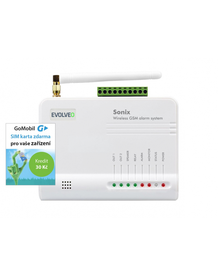 Evolveo ALARM GSM System SONIX dom/sklep/mieszkanie główny