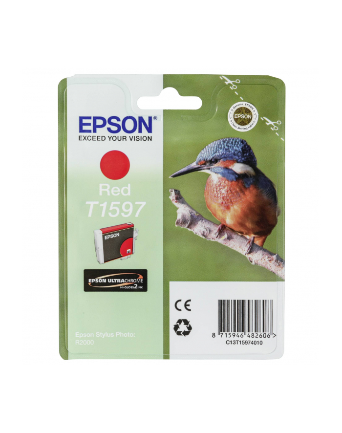 Tusz EPSON T1597 RED   17ml do Stylus Photo R2000 główny