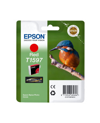 Tusz EPSON T1597 RED   17ml do Stylus Photo R2000