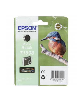 Tusz EPSON T1598 Matte BLACK    17ml do Stylus Photo R2000