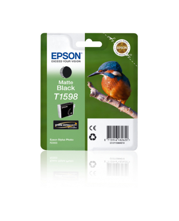 Tusz EPSON T1598 Matte BLACK    17ml do Stylus Photo R2000