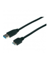 Kabel USB3.0 SuperSpeed, USB A wtyk / USB B Micro wtyk, Cu AWG 28, 2x ekranowane, dł. 1.0m - nr 10