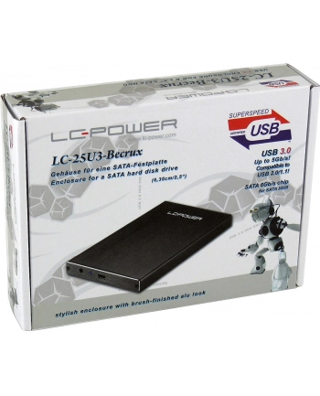 OBUDOWA LC-POWER 2,5S'''' LC-25U3-BECRUX USB 3.0 SATA-600 CZARNA nr 1