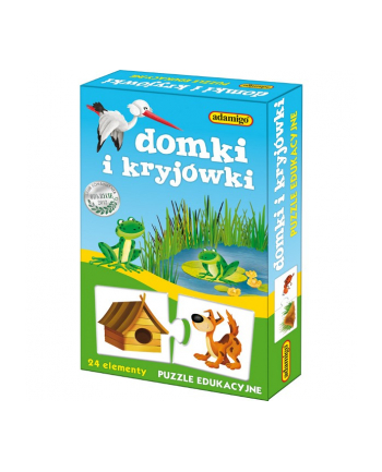 ADAMIGO Puzzle Eduk.  Domki i Kryjówki