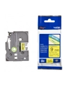 Taśma laminowana TZ-S621  9mm czarny nadruk/żółte tło - nr 22