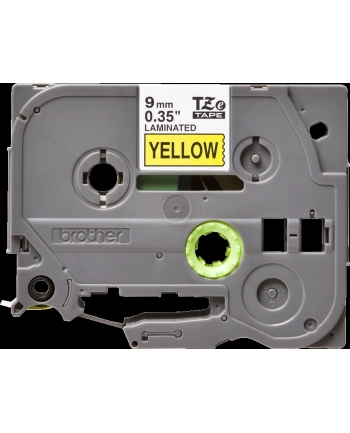 Taśma laminowana TZ-S621  9mm czarny nadruk/żółte tło nr 1