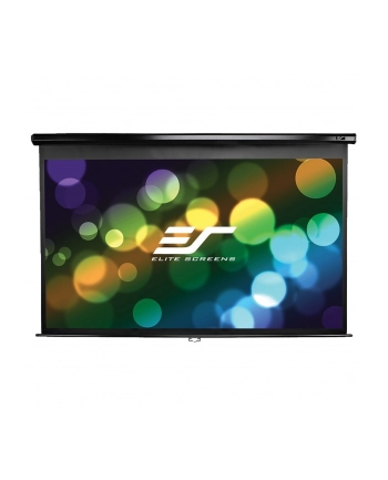 Elite Screens M92UWH Manual Pull Down Screen 92'' 16:9 / Diagonal 230cm, W 203.7cm x H 114.6cm / Black case / Dual wall nr 1