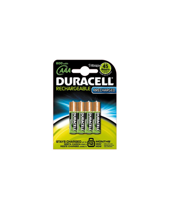 AKUMULATOR DURACELL AAA 800 mAh (B4) BLISTER 4 SZT.