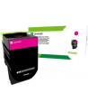 Lexmark 80x Magenta Toner Cartridge High Corporate (3K) for CX410de / CX410dte / CX410e / CX510de / CX510dhe / CX510dthe - nr 30