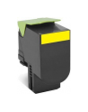 Lexmark 80x Yellow Toner Cartridge High Corporate (3K) for CX410de / CX410dte / CX410e / CX510de / CX510dhe / CX510dthe - nr 27