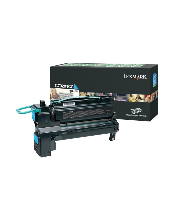 Lexmark C792 Cyan Extra High Yield Return Program Print Cartridge (20K) for C792de / C792de Gov HV / C792de Gov LV / C792dhe / C792dhe Gov LV / C792dte / C792e główny